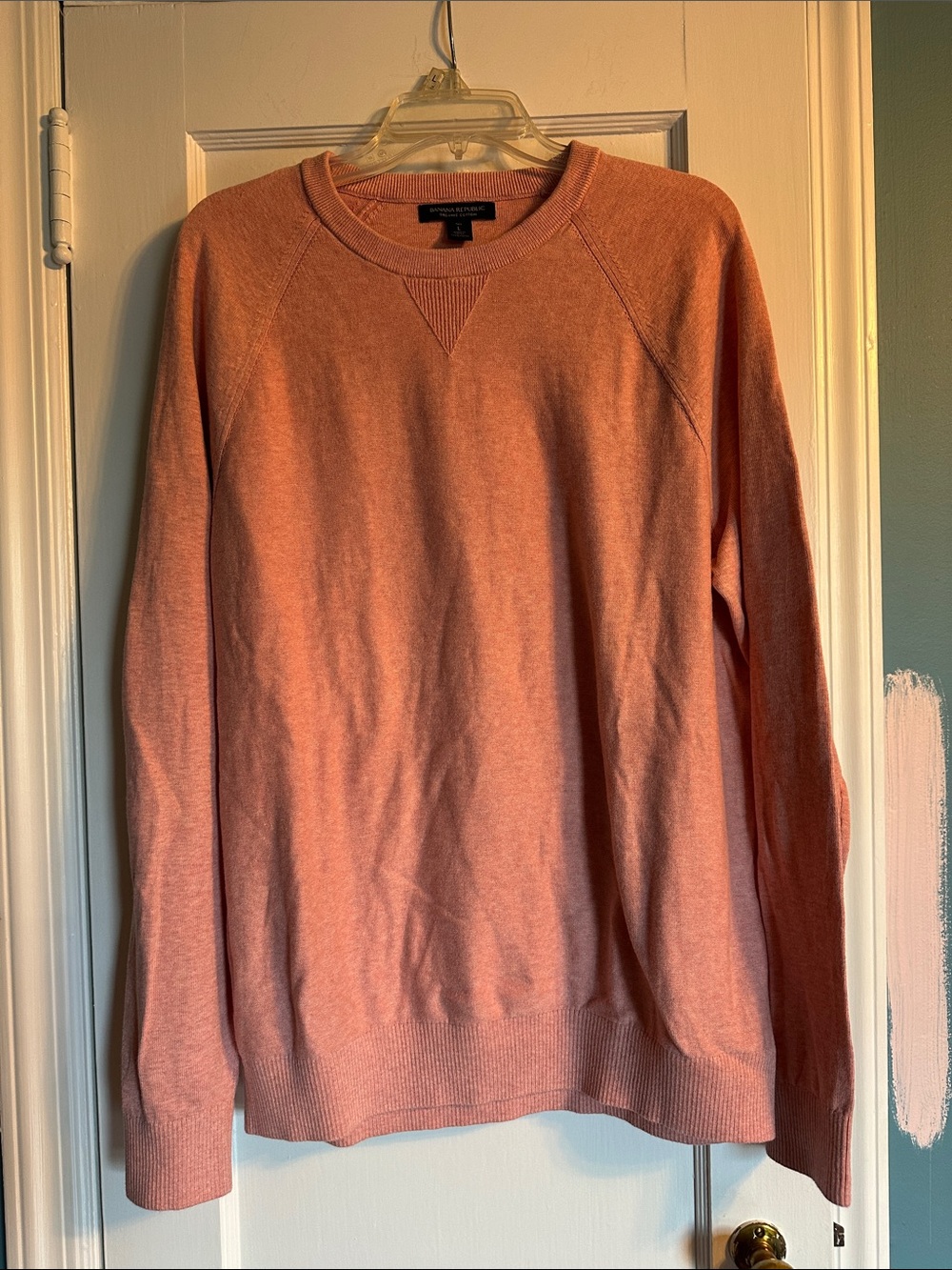 Banana Republic Men's Crewneck Sweater - Coral